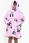 Panda Kids Hoodie Pink - TheHugSnugStore