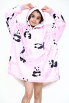 Panda Kids Hoodie Pink - TheHugSnugStore