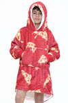 Pizza Kids Hoodie Red - TheHugSnugStore