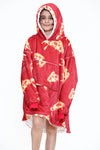 Pizza Kids Hoodie Red - TheHugSnugStore