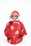 Pizza Kids Hoodie Red - TheHugSnugStore