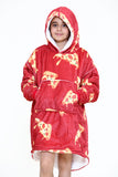 Pizza Kids Hoodie Red - TheHugSnugStore