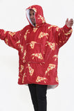 Pizza Hoodie Red - TheHugSnugStore