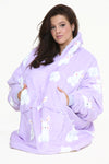 Rabbit Hoodie Lilac - TheHugSnugStore