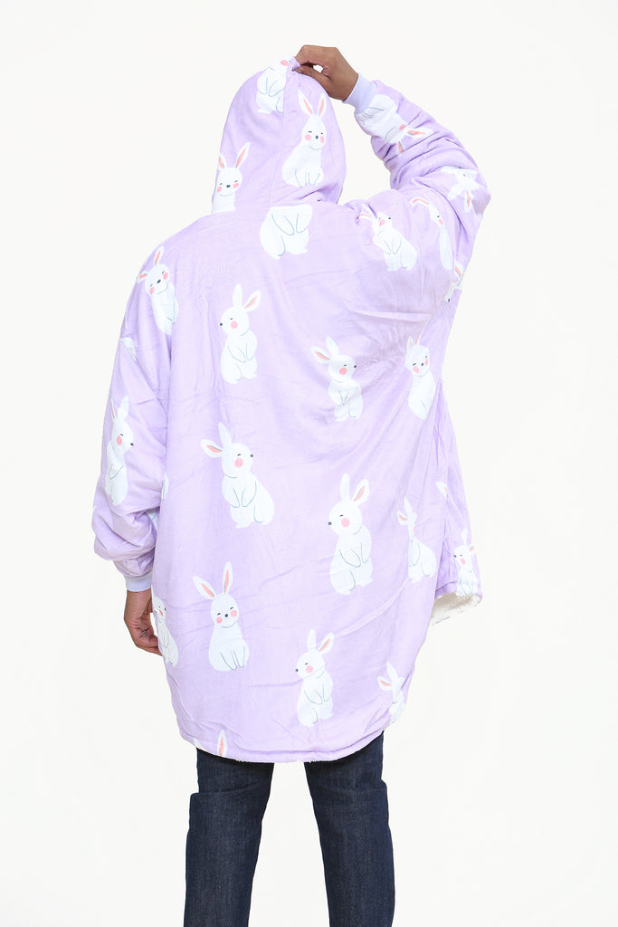 Purple bunny oodie online