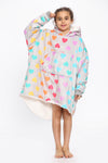 Kids Rainbow Ombre Hearts Hoodie - TheHugSnugStore