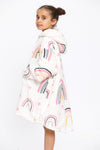 Kids Rainbow Heart Hoodie