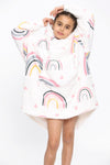 Kids Rainbow Heart Hoodie
