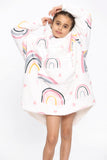 Kids Rainbow Heart Hoodie