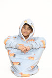 Sausage Dog Kids Hoodie Grey - TheHugSnugStore