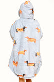 Sausage Dog Kids Hoodie Grey - TheHugSnugStore
