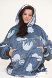 Sloth Hoodie Grey - TheHugSnugStore