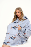 Snowy Dachshund Grey Hoodie - TheHugSnugStore