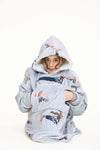 Snowy Dachshund Grey Kids Hoodie - TheHugSnugStore
