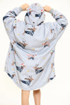 Snowy Dachshund Grey Kids Hoodie - TheHugSnugStore