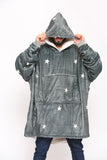 Star Hoodie Grey - TheHugSnugStore