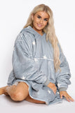 Star Hoodie Grey - TheHugSnugStore