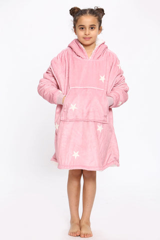 Kids Star Hoodie Blush Pink - TheHugSnugStore