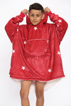 Kids Star Hoodie Red - TheHugSnugStore