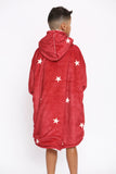 Kids Star Hoodie Red - TheHugSnugStore