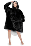 Unisex Black Blanket Hoodie