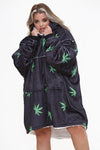 Weed Leaf Hoodie Black - TheHugSnugStore