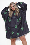 Weed Leaf Hoodie Black - TheHugSnugStore