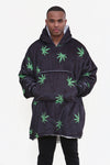 Weed Leaf Hoodie Black - TheHugSnugStore