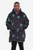 Weed Leaf Hoodie Black - TheHugSnugStore