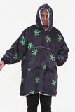 Weed Leaf Hoodie Black - TheHugSnugStore
