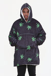Weed Leaf Hoodie Black - TheHugSnugStore