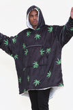 Weed Leaf Hoodie Black - TheHugSnugStore