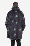 Weed Leaf Hoodie Black - TheHugSnugStore