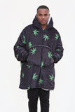Weed Leaf Hoodie Black - TheHugSnugStore