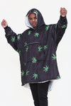 Weed Leaf Hoodie Black - TheHugSnugStore