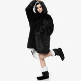 Unisex Black Blanket Hoodie